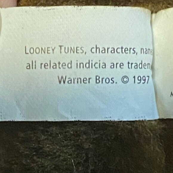 Vintage Looney Tunes Wile E. Coyote Santa Plush 1997 Ace 13 - Picture 7 of 8